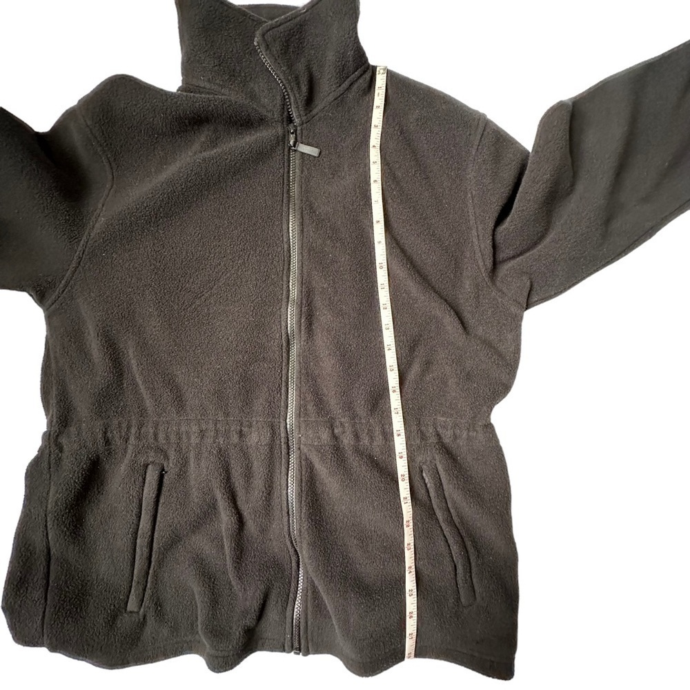 Eddie Bauer Black PolarTec Fleece Zip Up Jacket Size L - Picture 3 of 9